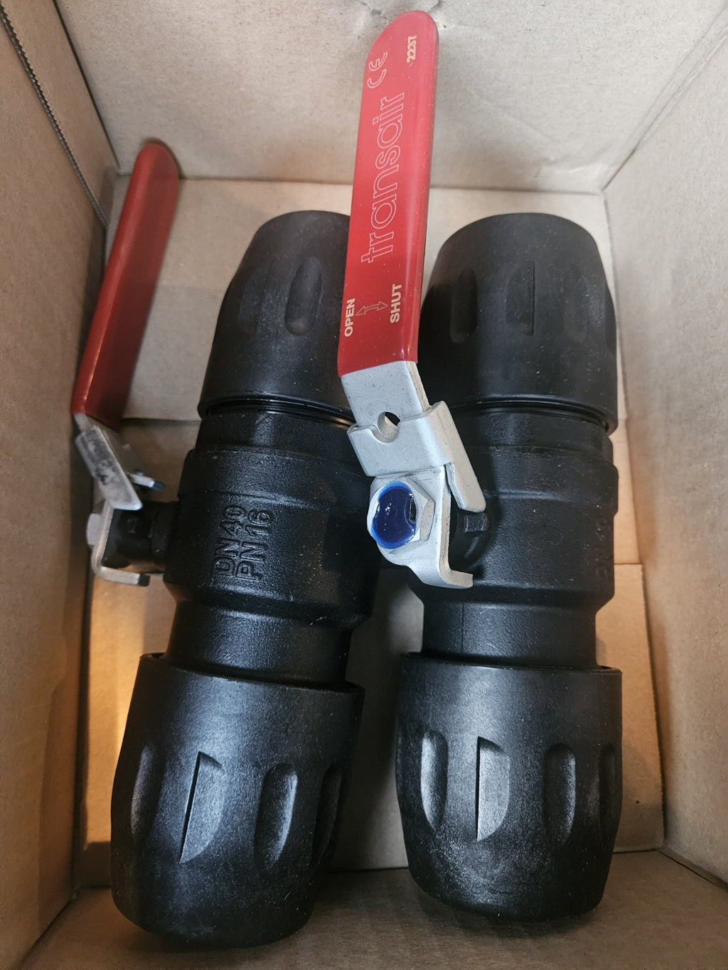 Pack of 2 x PARKER TRANSAIR 4092 40 00 Tubing Fitting,For Tubing O.D.1 40.00mm
