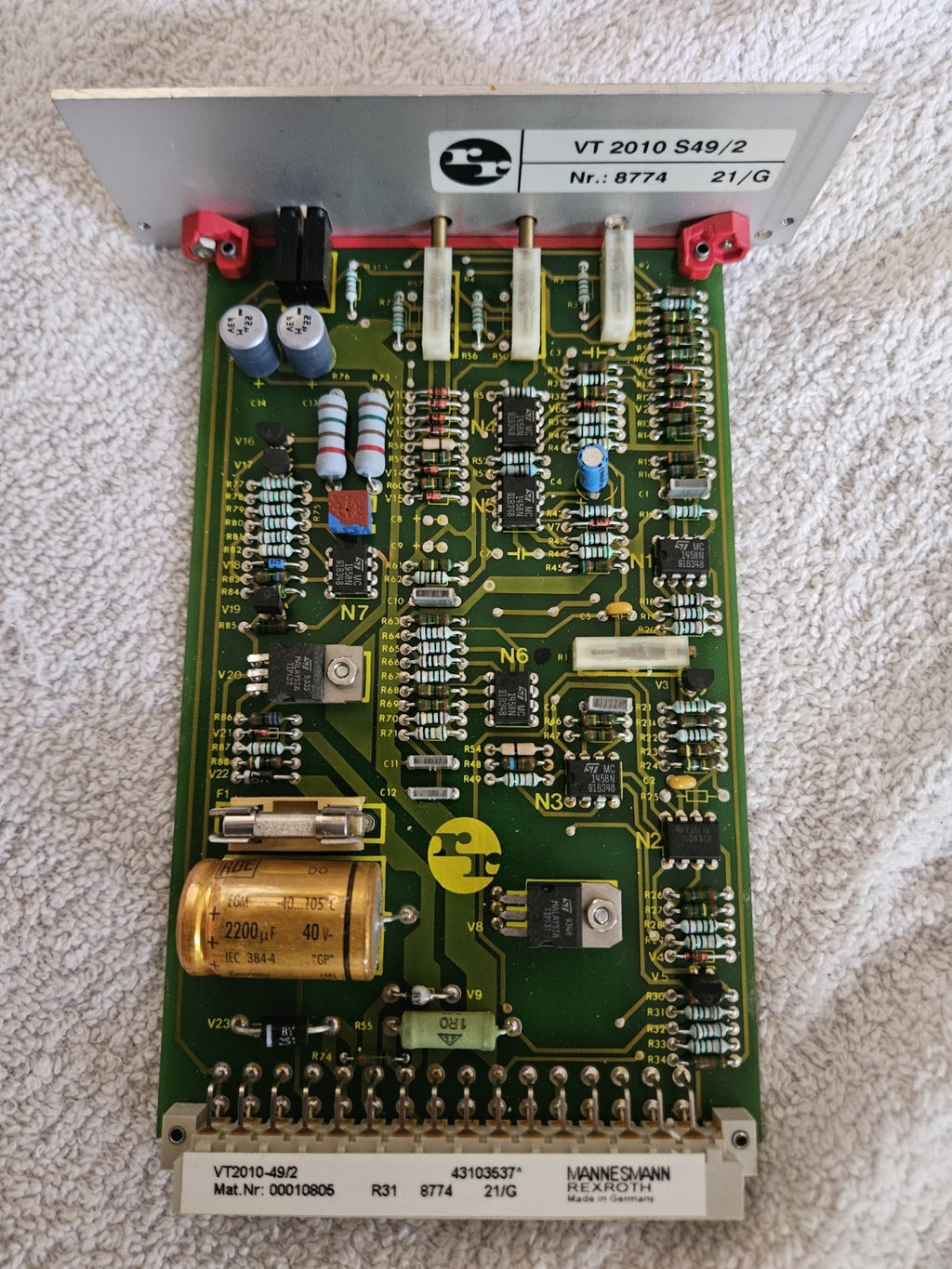 Rexroth VT 2010 S49/2 Prop Amplifier Board Module VT2010S4X, 00010805, Tested!