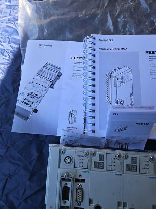 2 xFesto Terminal CPX-CMAX-C1-1 Achscontroller 548932+CPX-FB13 195740 Neu Unused
