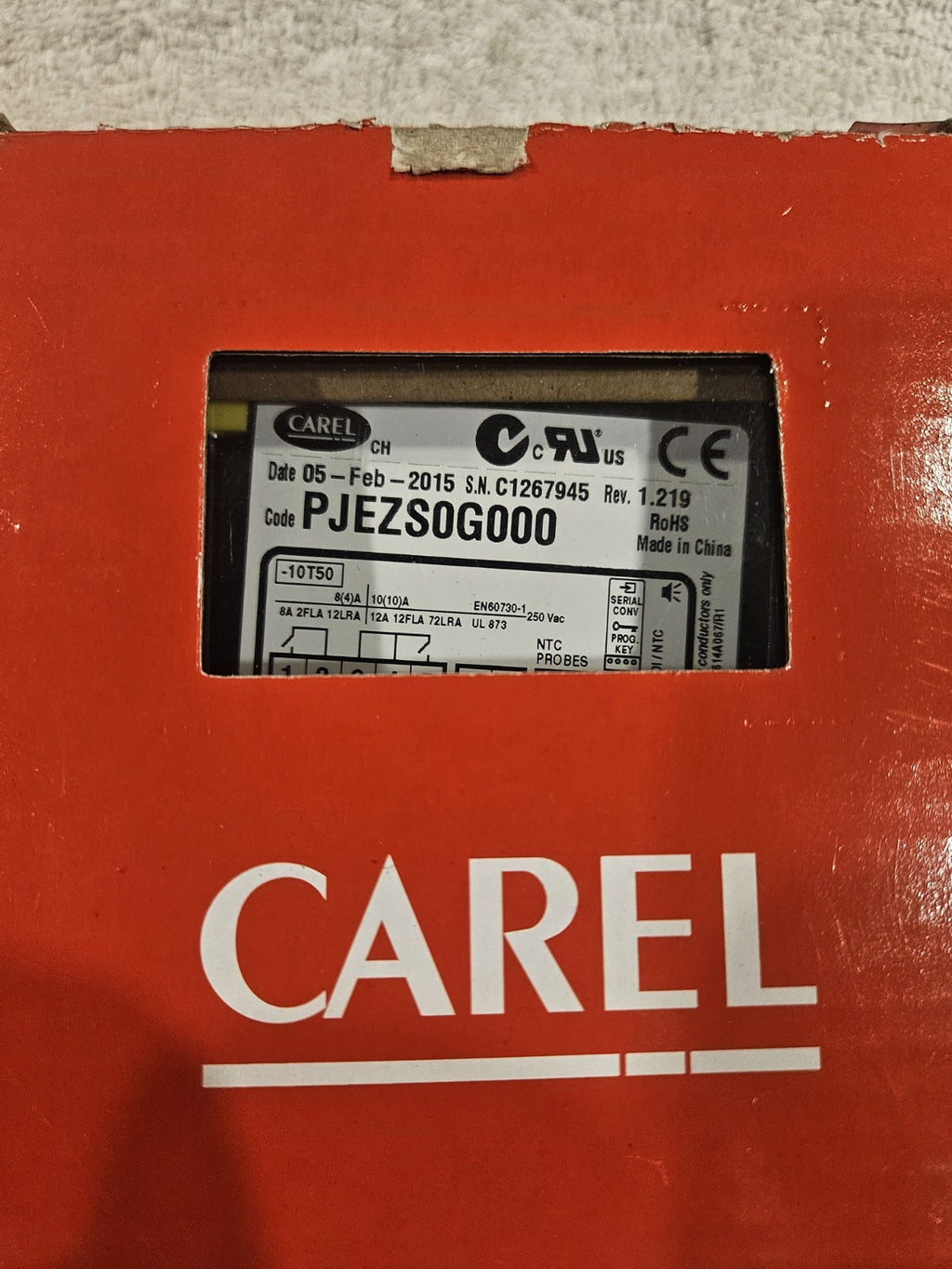  Carel Easy PJEZS0G000 temperature Controller, New In Box Neu/ovp Unused