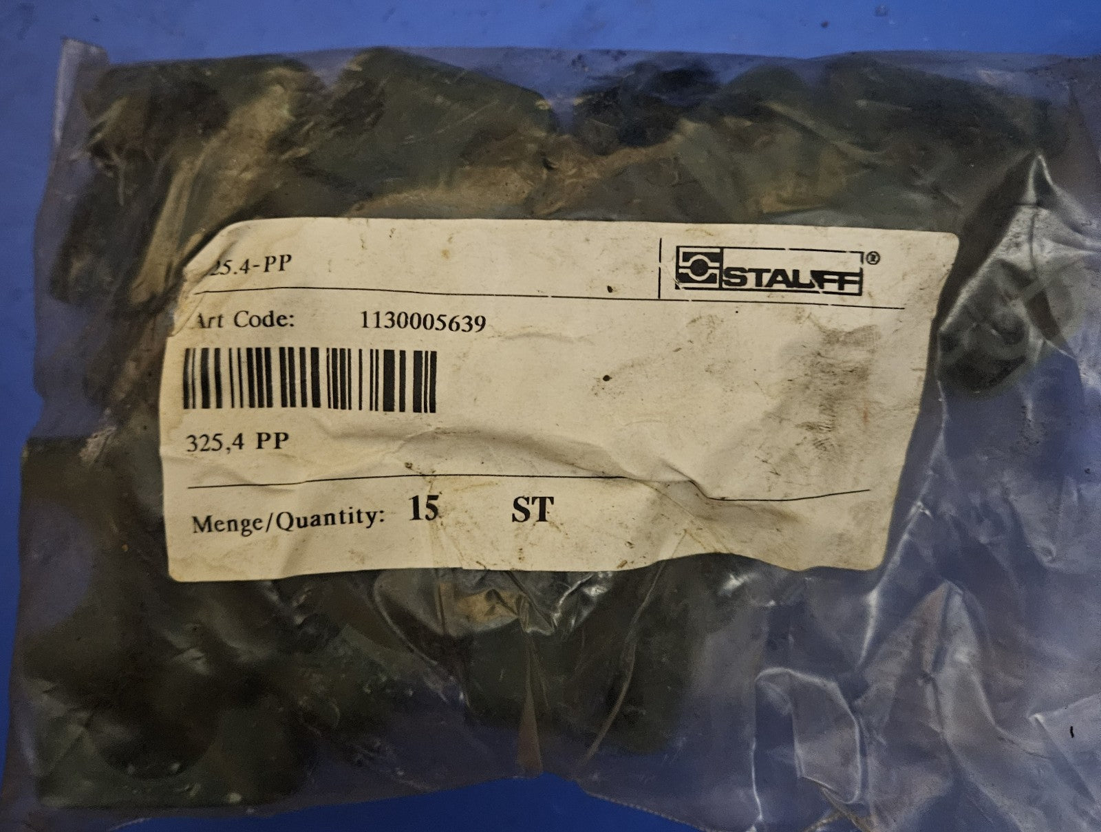15 x Stauff 325,4-PP, 1130005639,Rohrschellenkörper, Hydraulik Schelle, Neu/ovp