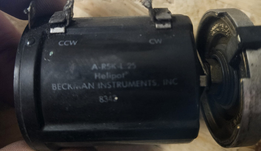 Beckman Industrial Potentimeter A-R5K-L.25 HelipotDuodial Used Tested Working