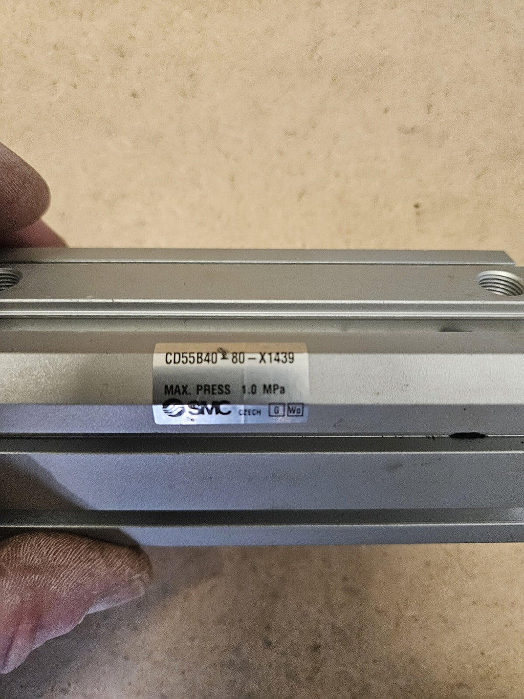 Brandnew SMC CD55B40- 80-X1439 Kompaktzylinder, Hydraulic Cylinder, Unused New