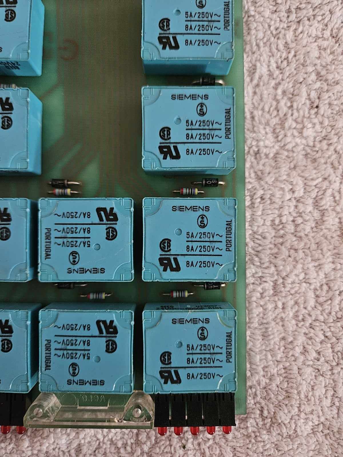 Krauss Maffei Siemens / ERNI Industrial Relay Circuit Board Module, tested works