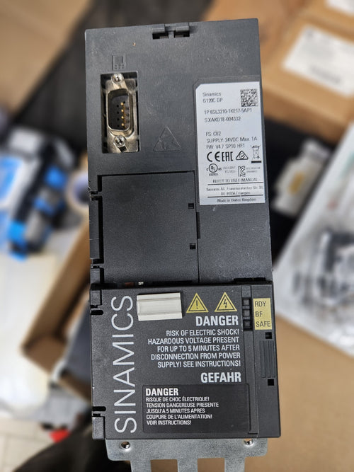 6SL3210-1KE17-5AP1  SIEMENS  SINAMICS G120C Inverter 3kW  Used + Tested, Working