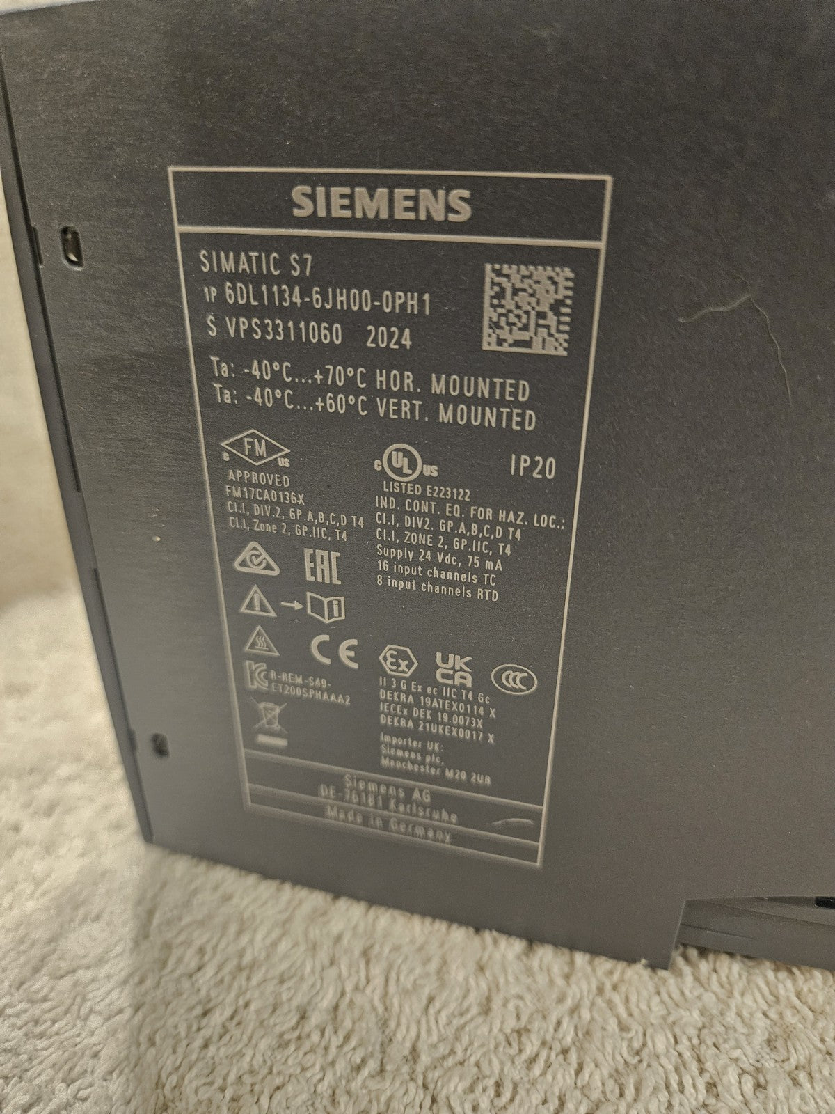 Siemens 6DL1134-6JH00-0PH1, ET200SP HA  6DL1 134-6JH00-0PH1 new unused, NEU!