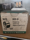 10x KLÖCKNER MOELLER KR-D Kragenring, Adapterring, 22mm NEU/OVP NOS, unused