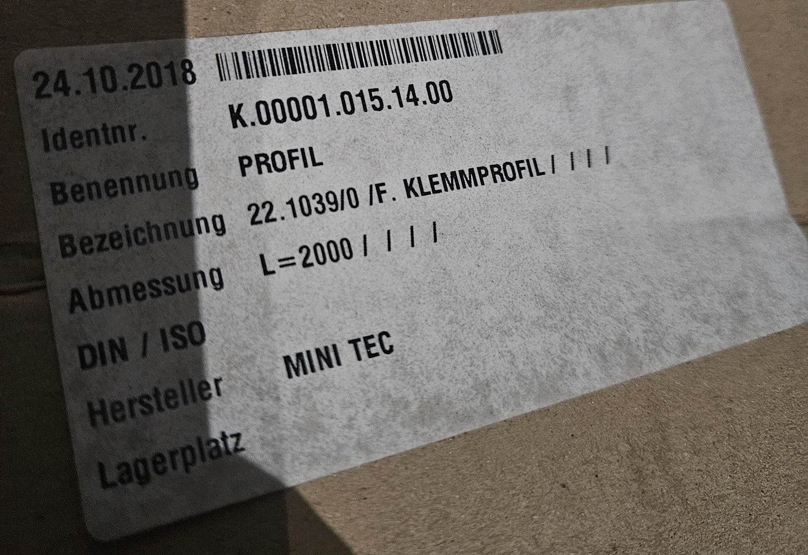 Bosch REXROTH R3842518367  Abdeckprofil 10mm Nut  Kunststoff 2m für Alu Profil