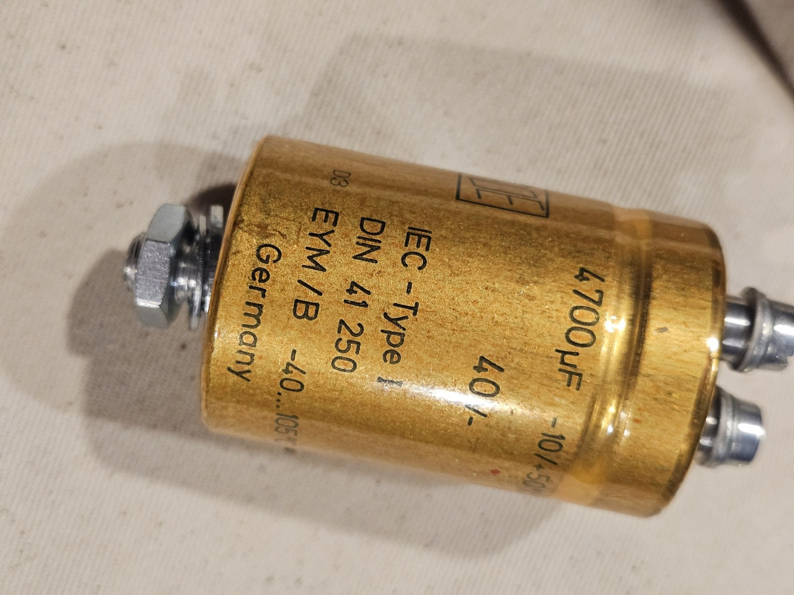 ROE Roederstein Gold 4700µF 40V Condensator, DIN 41 250 EYM/B -40...+105°CTested