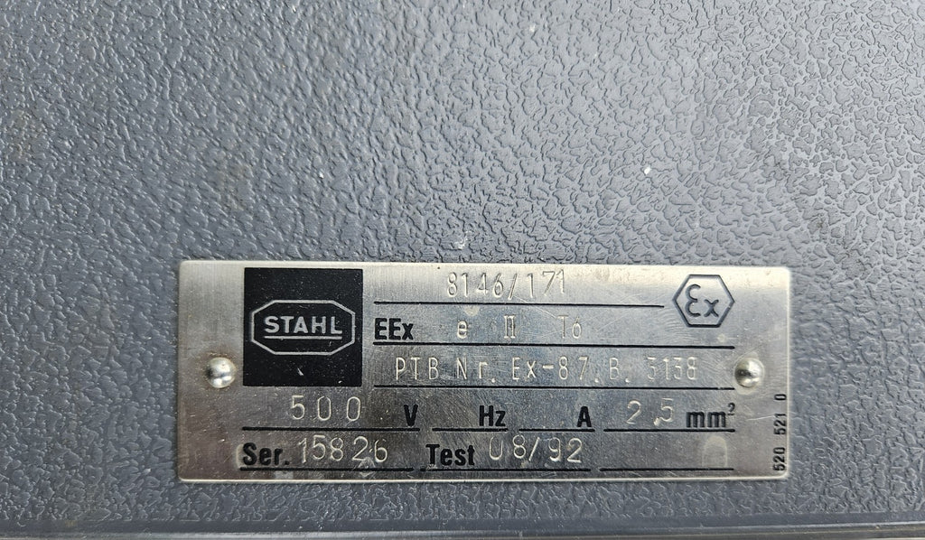 Stahl 8145/181 8146/171 Enclosure for EEx Terminal Strip New Unused Neu