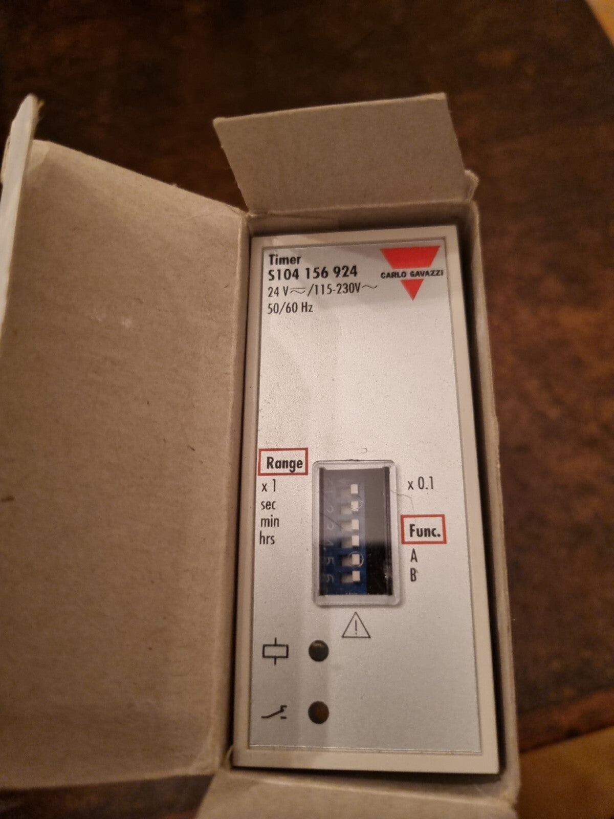 Carlo Gavazzi S104 156 924 Timer 24V, 115-230v 50/60hz neu, new unused