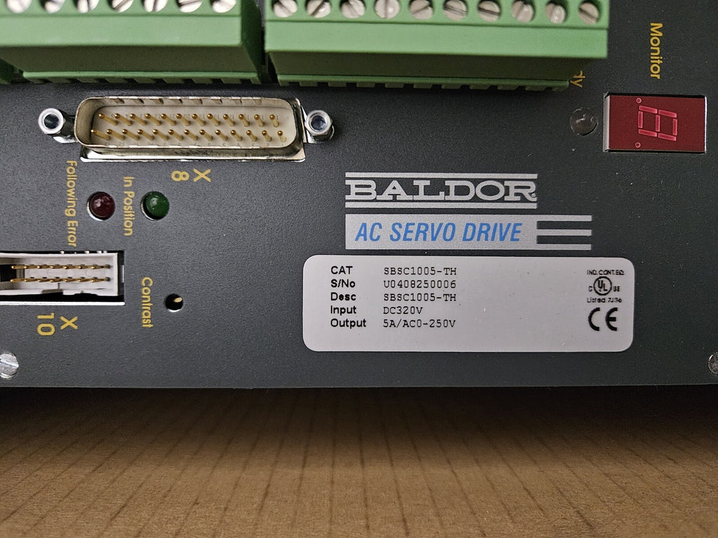 BALDOR ASR32020A SBSC1005-TH U0408250006 Servo DRIVE, DC320V, 5A/AC0-250V New!!!