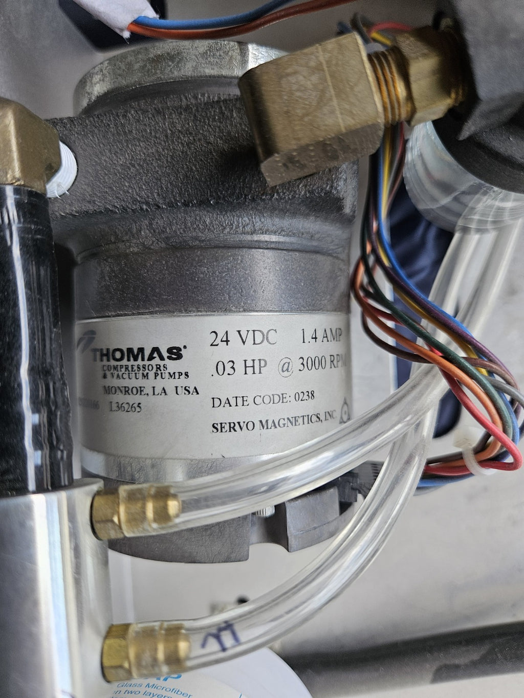 Thomas 24VDC 0.03HP Compressor Pump Fluidic Control Module Assembly 130265 OEM
