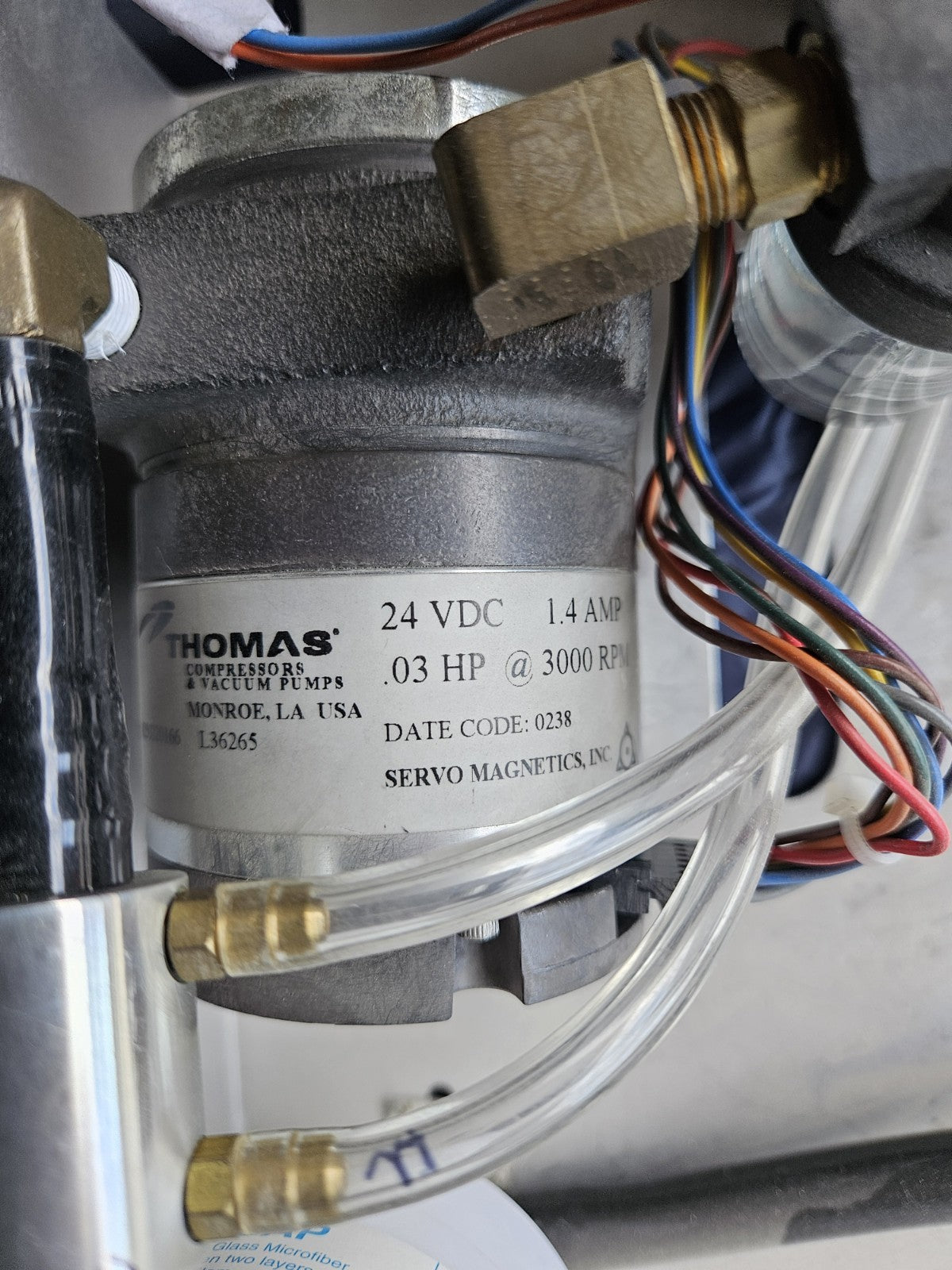 Thomas 24VDC 0.03HP Compressor Pump Fluidic Control Module Assembly 130265 OEM