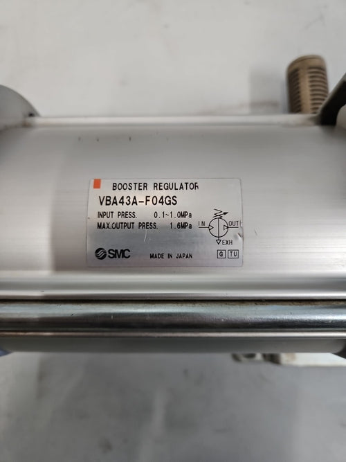 1 x SMC VBA43A-F04GS Booster Ventil, Refurbished, Fully Working Condition 