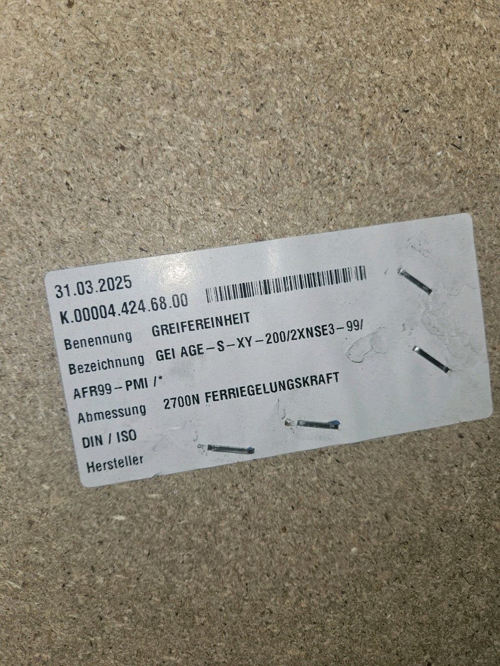 SCHUNK Greifereinheit 1513091GEI AGE-S-XY-200/2xNSE3-99/AFR99-PMI NEU/OVP NIB