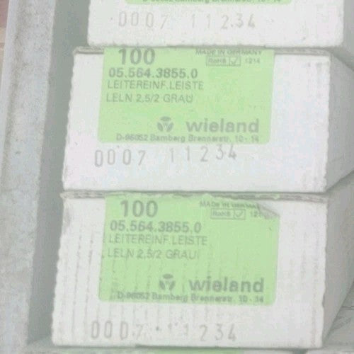 WIELAND 05.564.3855.0, WIELAND LELN 2,5/2 Grau Leitereinführungsleiste, NEU