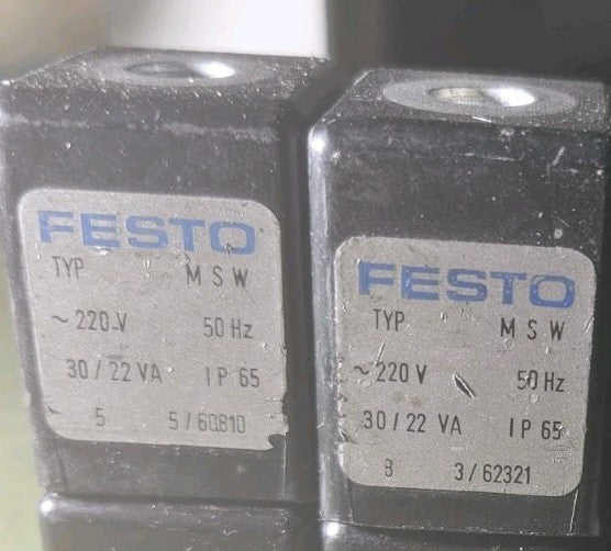 Festo MSW-220 Magnetspule 50Hz, Geprüft, Tested, Voll Funktionsfähig, working