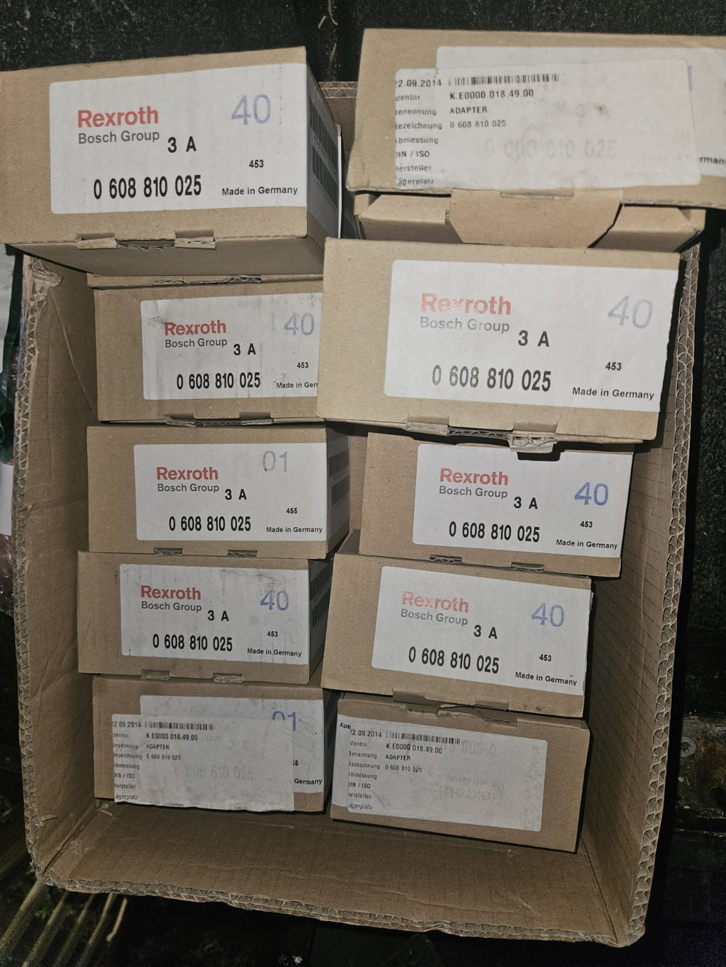REXROTH 0 608 810 025, ADAPTER 3A SZ3 GE OUTPUT Kugelumlaufspindel, Neu/ovp NIB