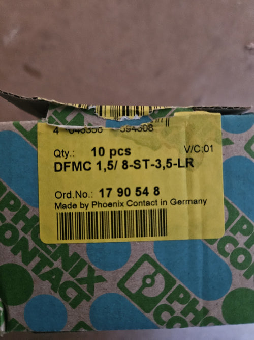 1 x Phoenix Contact 1790548,  DFMC 1.5/8-ST-3,5-LR, 16-pole, New Neu Unused