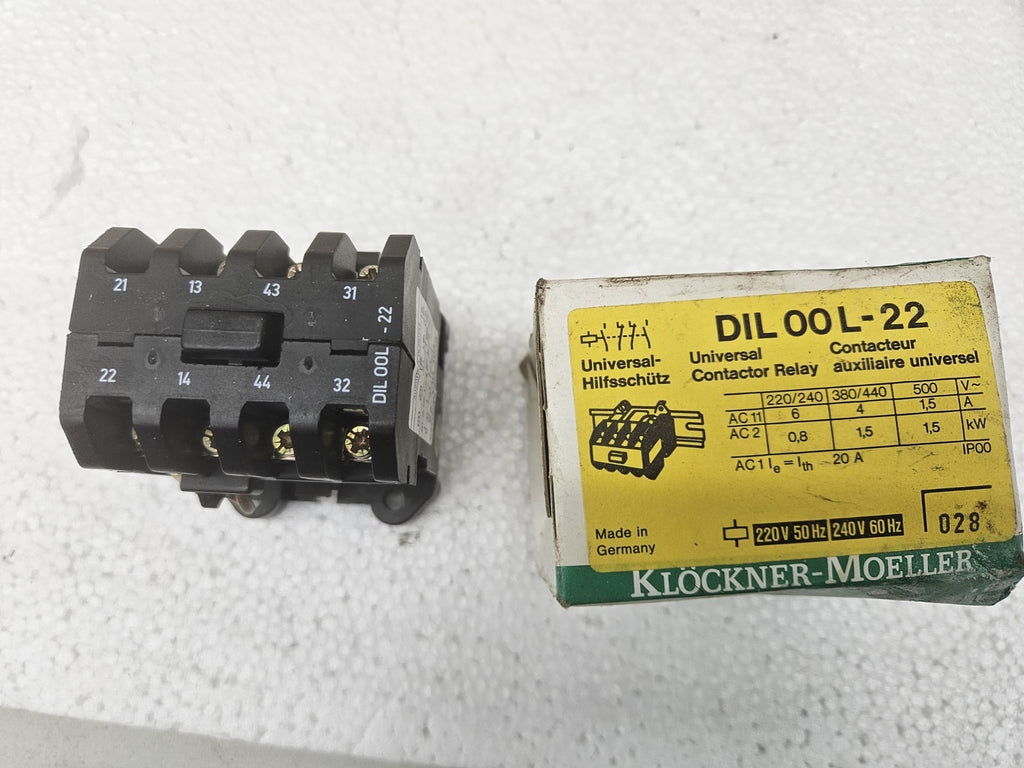 Klöckner Moeller DIL 00L-22 Universal Hilfsschütz - 110V neu und unbenutzt