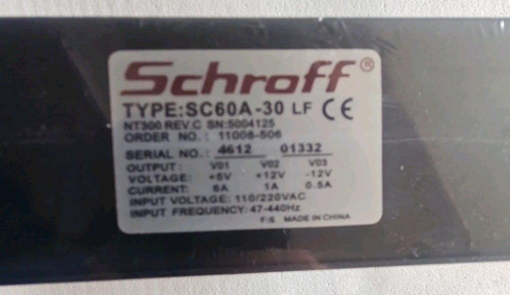SCHROFF Power SC 60A-30, NT300 REV. C  Order-No. 11008-506, new / Neu / Sealed