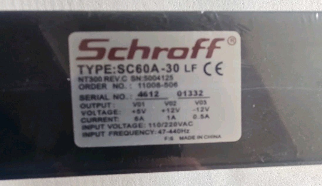 SCHROFF Power SC 60A-30, NT300 REV. C  Order-No. 11008-506, new / Neu / Sealed