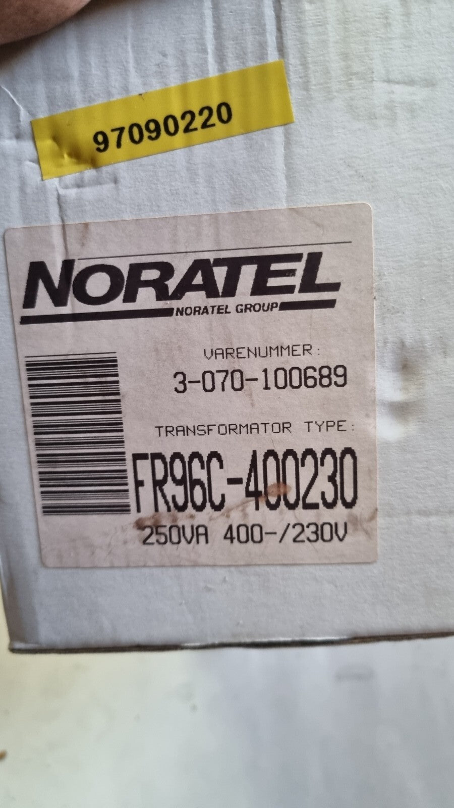 FR96C-400230 (3-070-100689) - Noratel 250VA 400 Steuertrafo neu/ovp, new 