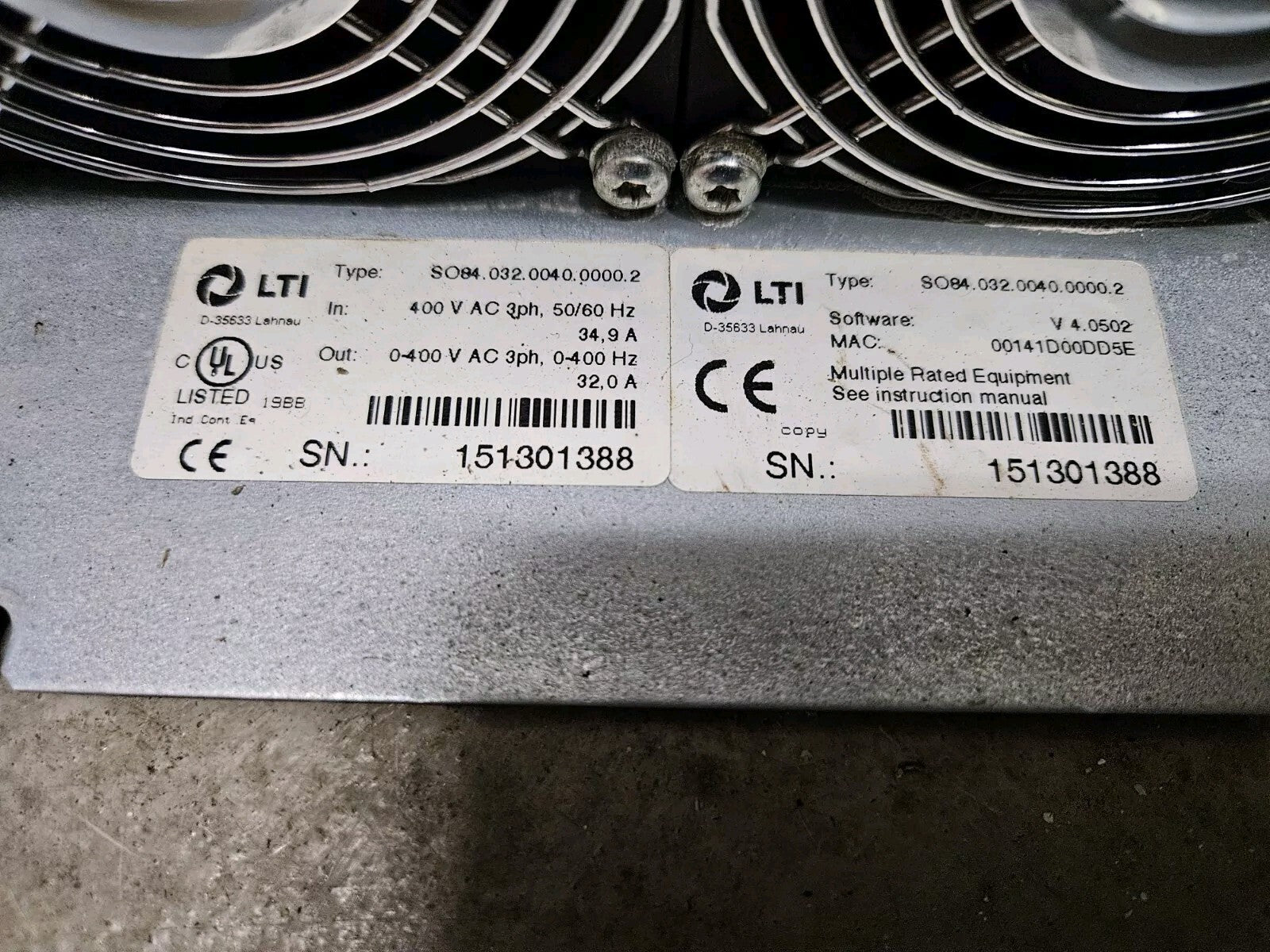 Lust LTi Servo one Drive SO84.032.0040.0000.2 Softw. V4.0502 400V NEUWERTIG