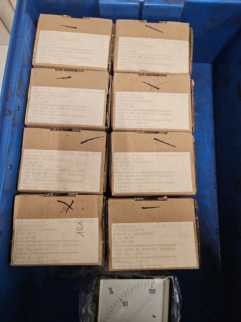 SIEMENS 1616-P M01055P1260S27 DREHSPUL Messgerät,0...20MA new in Box Neu/ovp NOS