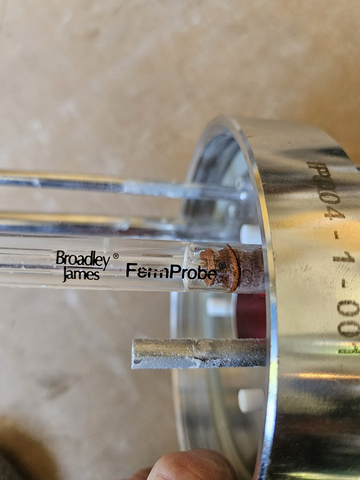 Broadley James FermProbe pH Electrode w/ Stainless Steel GL45 Bioreactor Cap