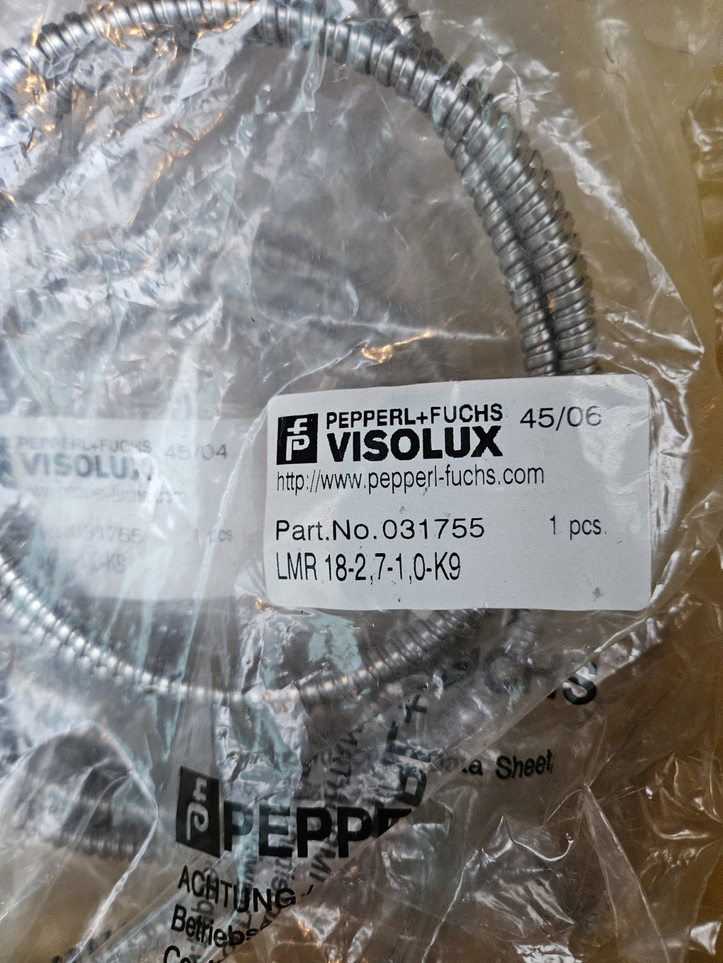 Pepperl+Fuchs Visolux Lichtleiter LMR 18-2,7-1,0-K9 Positionsschalter 031755 NEU