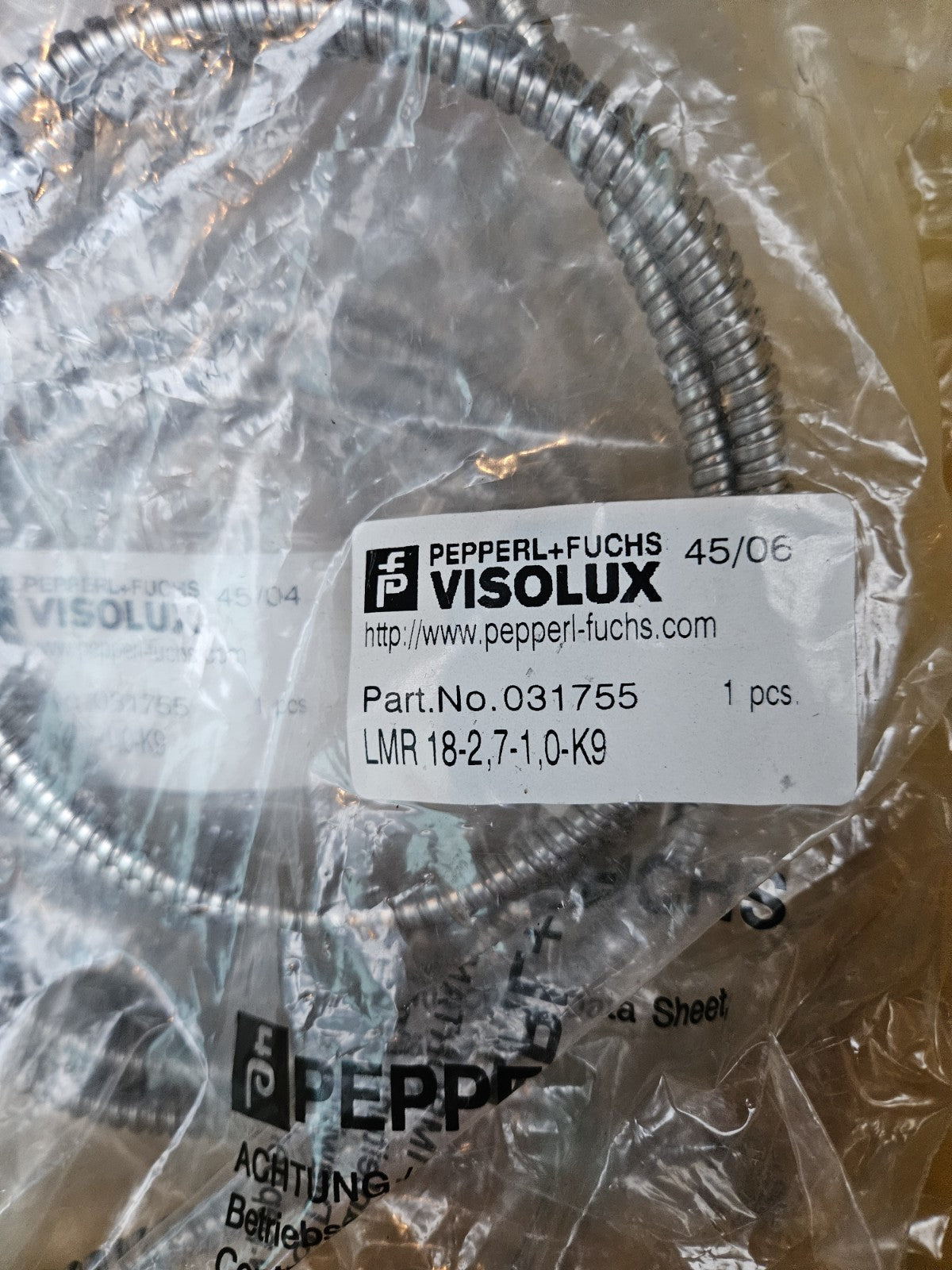 Pepperl+Fuchs Visolux Lichtleiter LMR 18-2,7-1,0-K9 Positionsschalter 031755 NEU