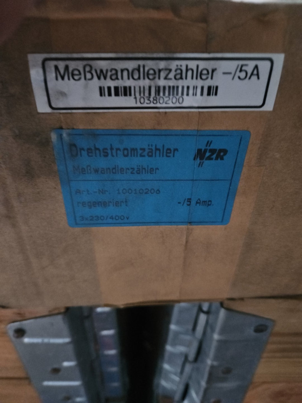 SIEMENS 7CA5461 1/6, NZR 10010206, 220/400V Wechselstromzähler, Meßwandlerzähler