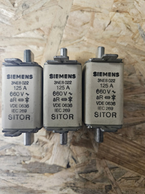 1 x Siemens Dig.Industr. SITOR Sicherungseinsatz 3NE8 022,  3NE8022, 125A, 660V