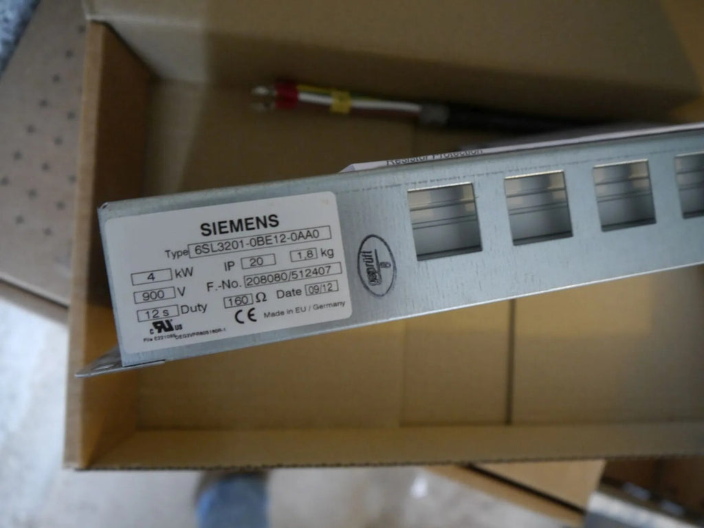 Siemens 6SL3201-0BE12-0AA0 Braking ResistorsMICROMASTER 440 / SINAMICS G120 NEW