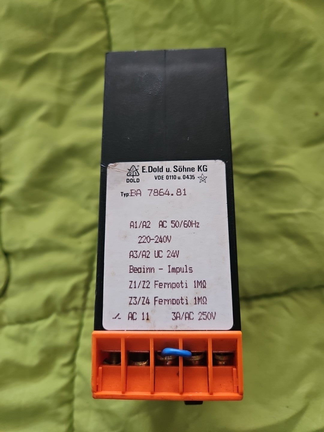 E. Dold & Söhne Zeitrelais BA7962.81 time relay  BA7864 220VAC minitimer,tested
