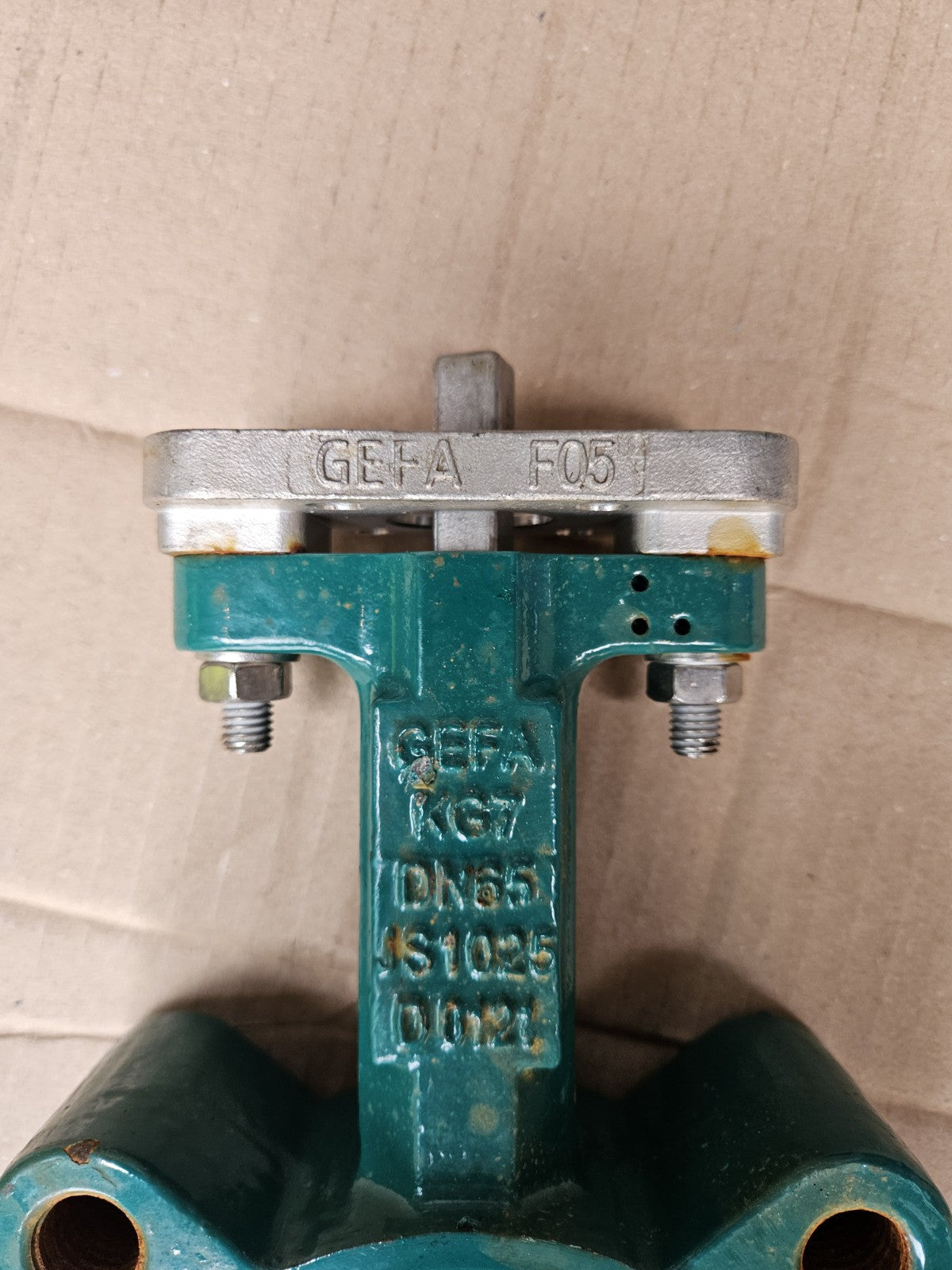 GEFA Dn65 Zwischenflansch-Absperrklappe KG7 DN65 JS1025 neu New Unused