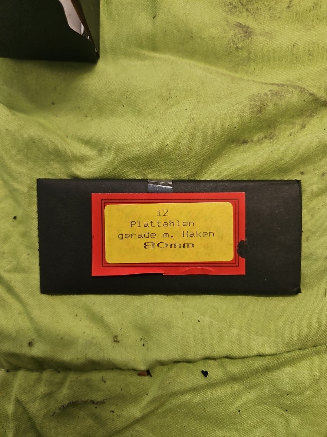 12 Plattahlen, Gerade Ahle mit Haken, Hakenahle, Rasche, 80mm, Neu/ovp unbenutzt