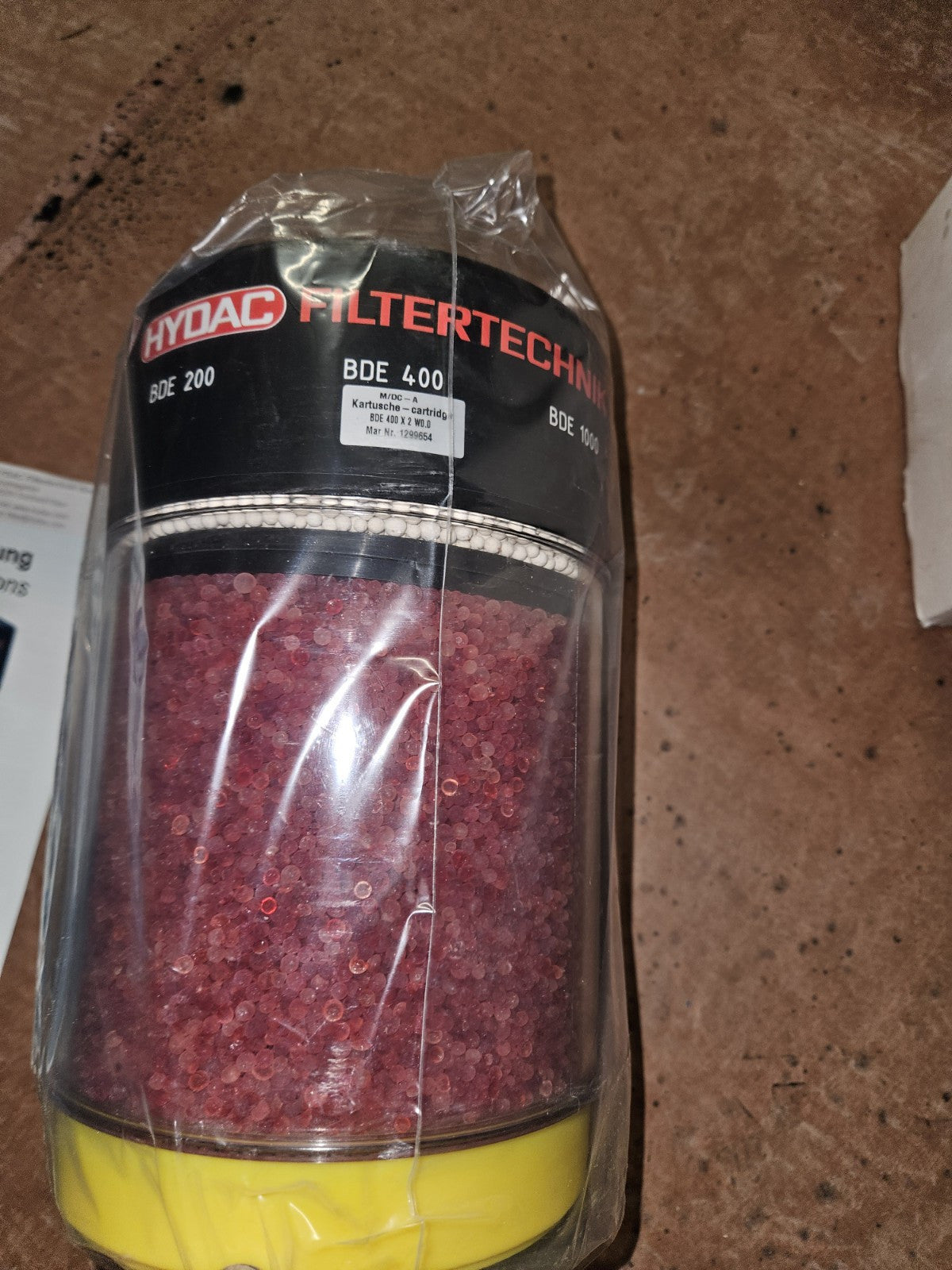 HYDAC Filter ELEMENT,.Filterpatrone 1299654 BDE 400 x 2 W0.0 BRAND NEW, Neu/Ovp