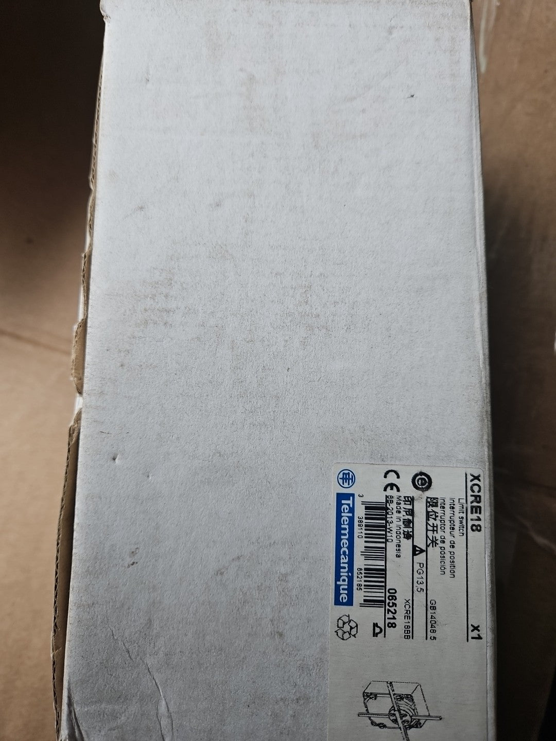 Telemecanique XCRE18 Rotary Actuating Rod Limit Switch 065218 240V 3A 6kV - New