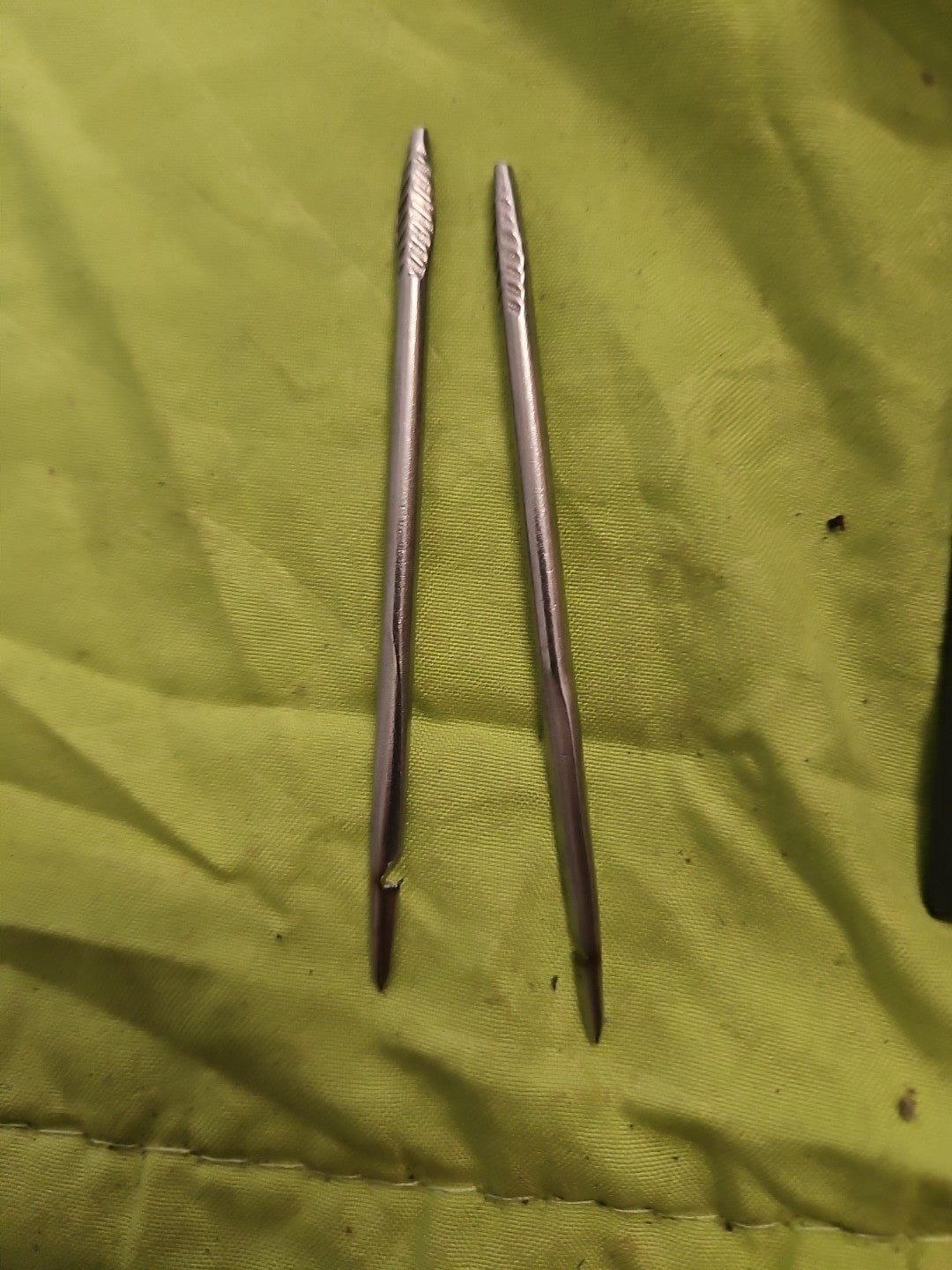 12 Plattahlen, Gerade Ahle mit Haken, Hakenahle, Rasche, 80mm, Neu/ovp unbenutzt