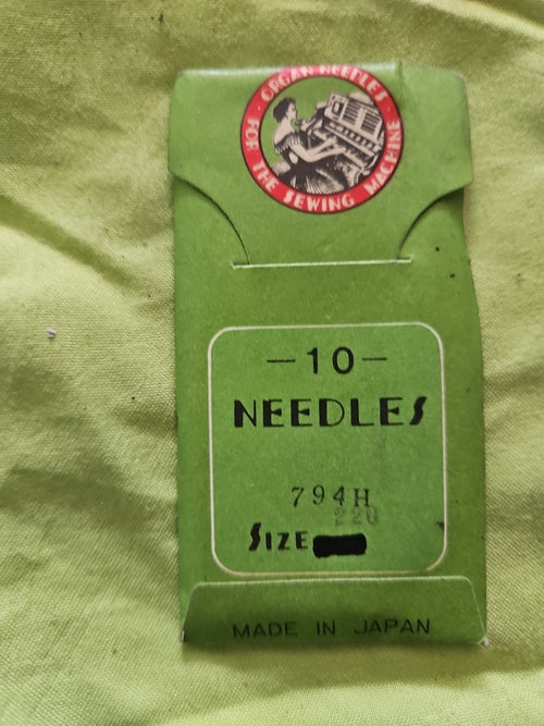 10 x Organ NEEDLES 794H 220 Industrial Sewing Machine Needles, new Old Stock
