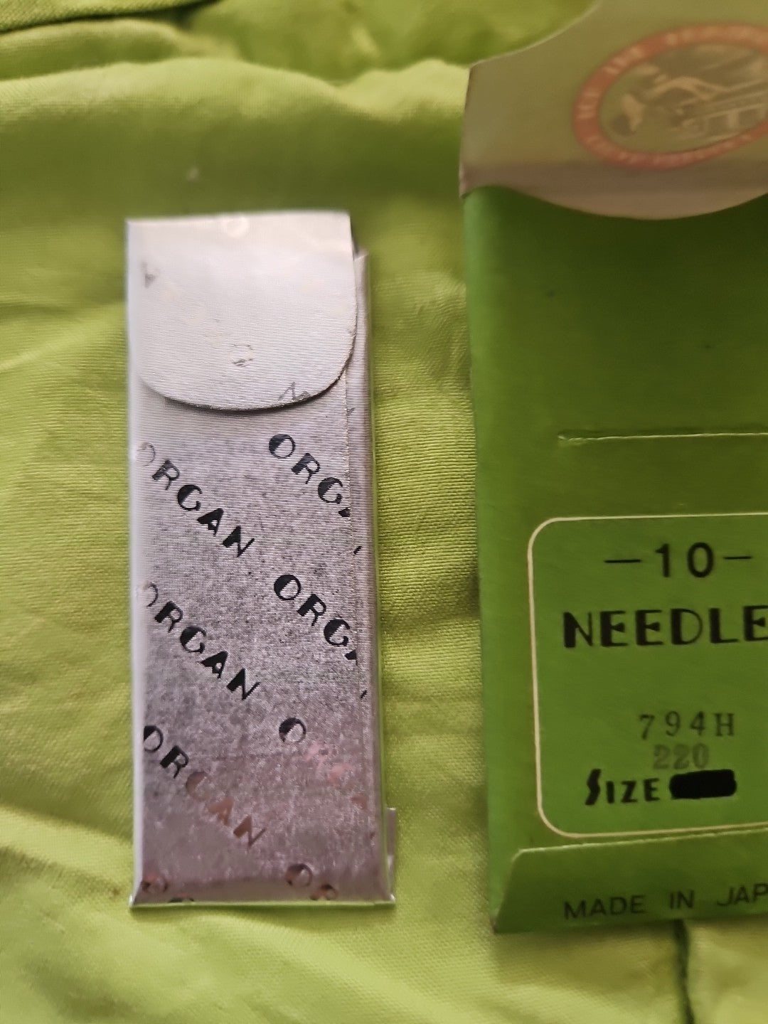 10 x Organ NEEDLES 794H 220 Industrial Sewing Machine Needles, new Old Stock