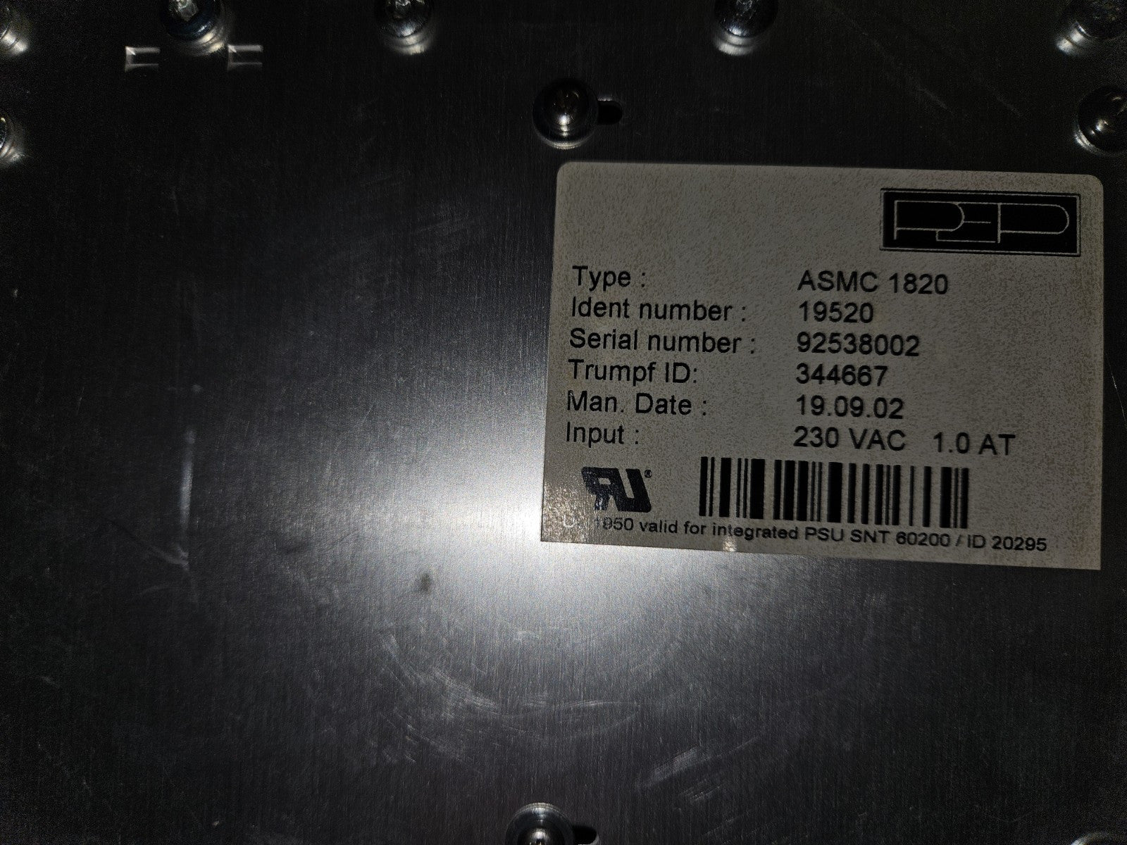 NEW! Trumpf ASMC1820 Laser Controller 344667 19520 new Neu Unused Unbenutzt