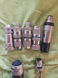 Konvolut 7 x Siemens Stecker  Plug, Axial Cable Outlet New Neu Open Bag Unused