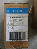 6 x Philips®  PL-Electronic PL-C 15, E27 Energiesparlampen, Neu im Karton, New