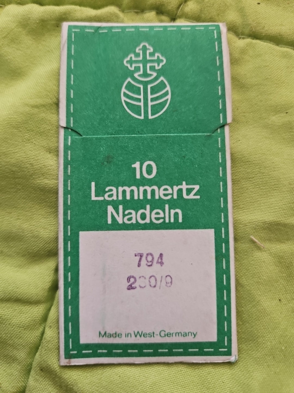 Lammertz Rundkolbennadeln System 794 CH Stärke 230/9, Neu/ovp, 10 STÜCK pro Pack