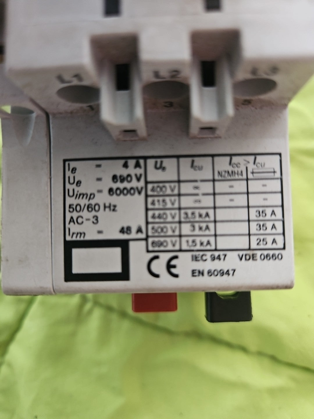MOELLER PKZM 1-4+NHI 11, Gebraucht/getested