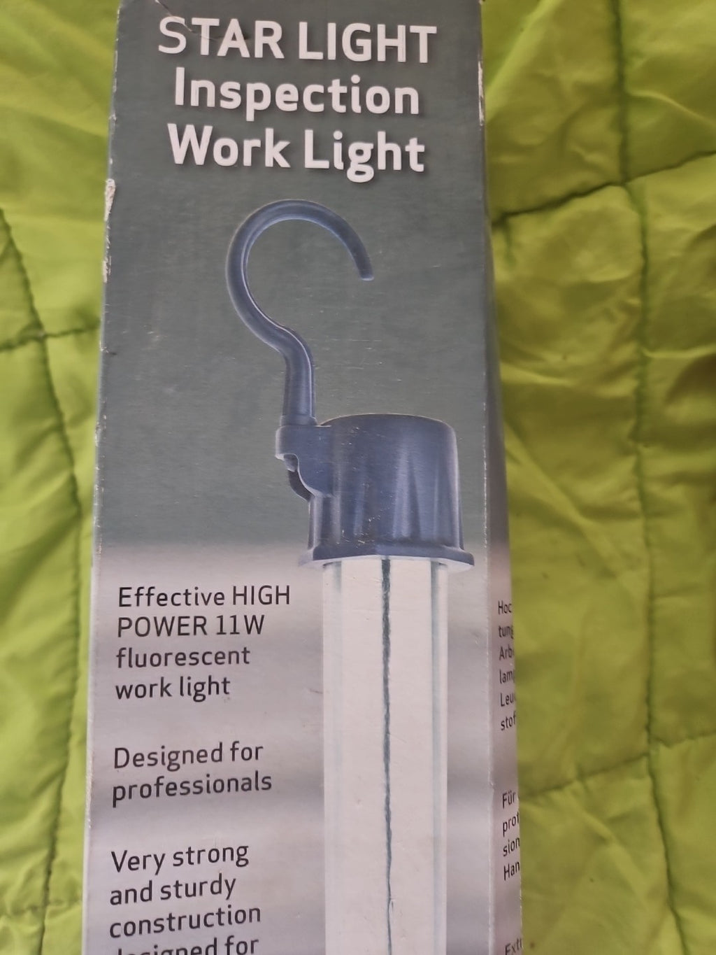 STAR LIGHT Inspection WORK Light, 11W, 220v, 5m Cable, Neu/ovp, New Unused Scan